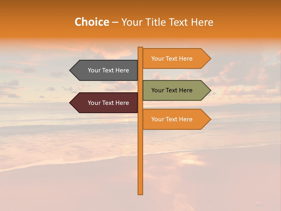 Orange Bay Season PowerPoint Template
