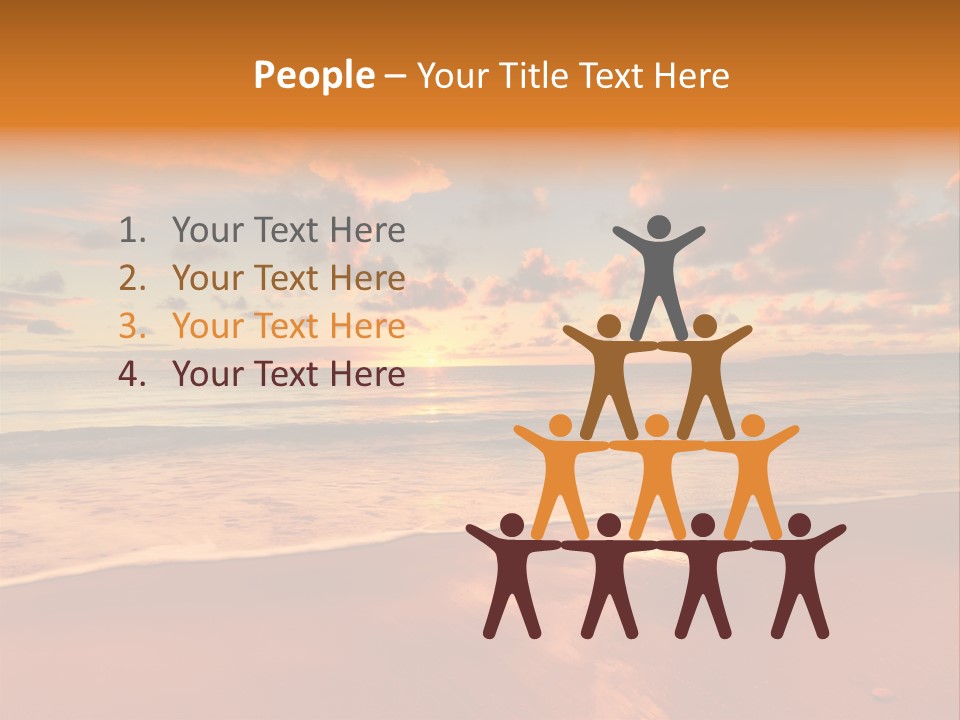 Orange Bay Season PowerPoint Template