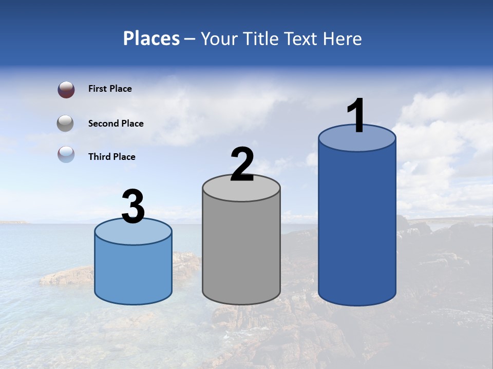 Clouds Vacation Blue PowerPoint Template