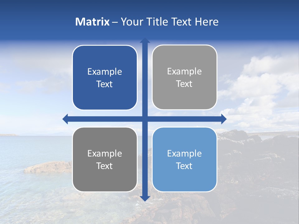 Clouds Vacation Blue PowerPoint Template