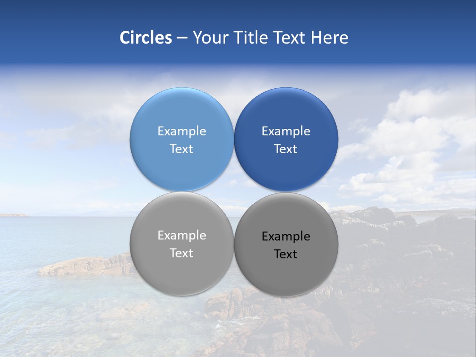 Clouds Vacation Blue PowerPoint Template