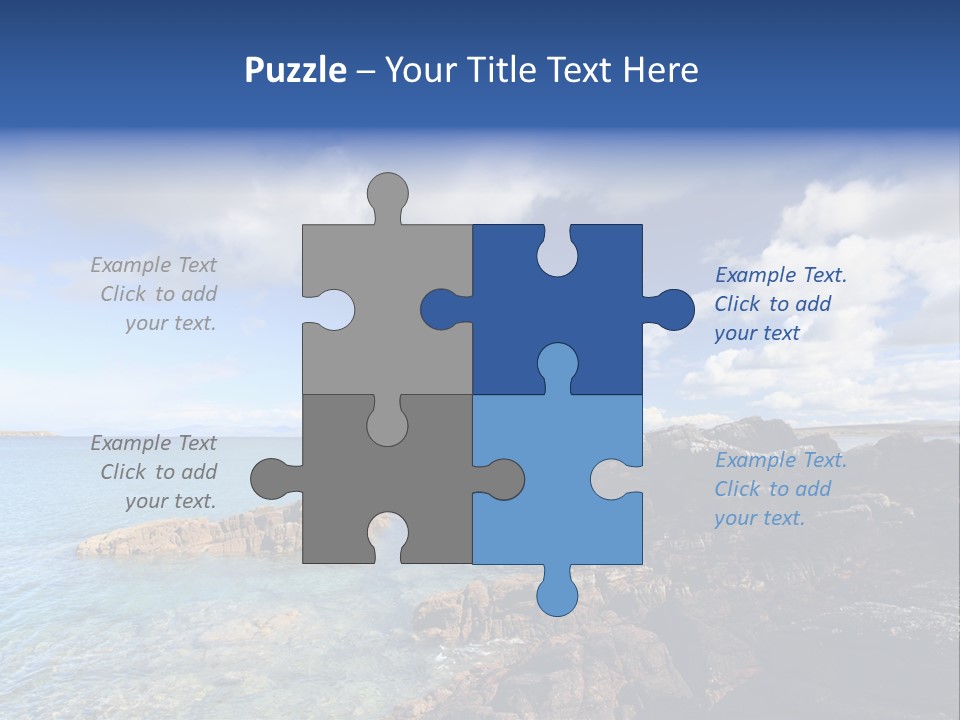 Clouds Vacation Blue PowerPoint Template