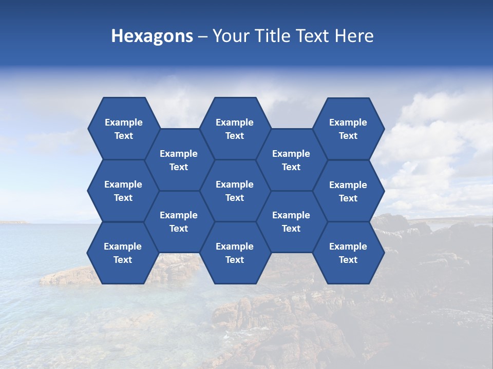 Clouds Vacation Blue PowerPoint Template