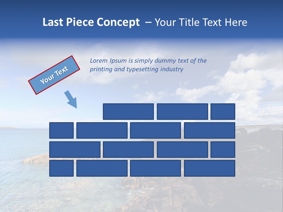 Clouds Vacation Blue PowerPoint Template
