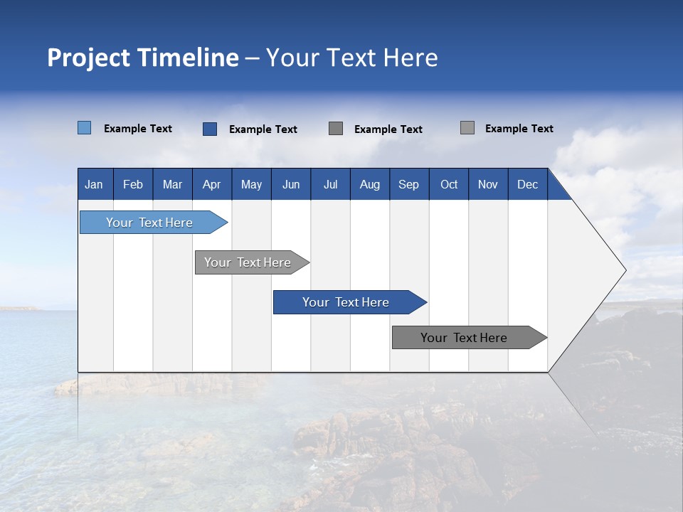 Clouds Vacation Blue PowerPoint Template