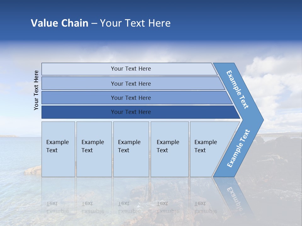 Clouds Vacation Blue PowerPoint Template