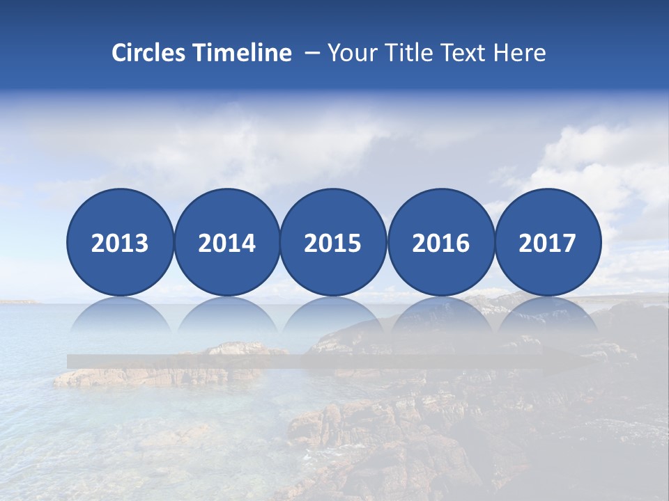 Clouds Vacation Blue PowerPoint Template