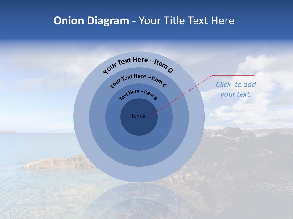 Clouds Vacation Blue PowerPoint Template