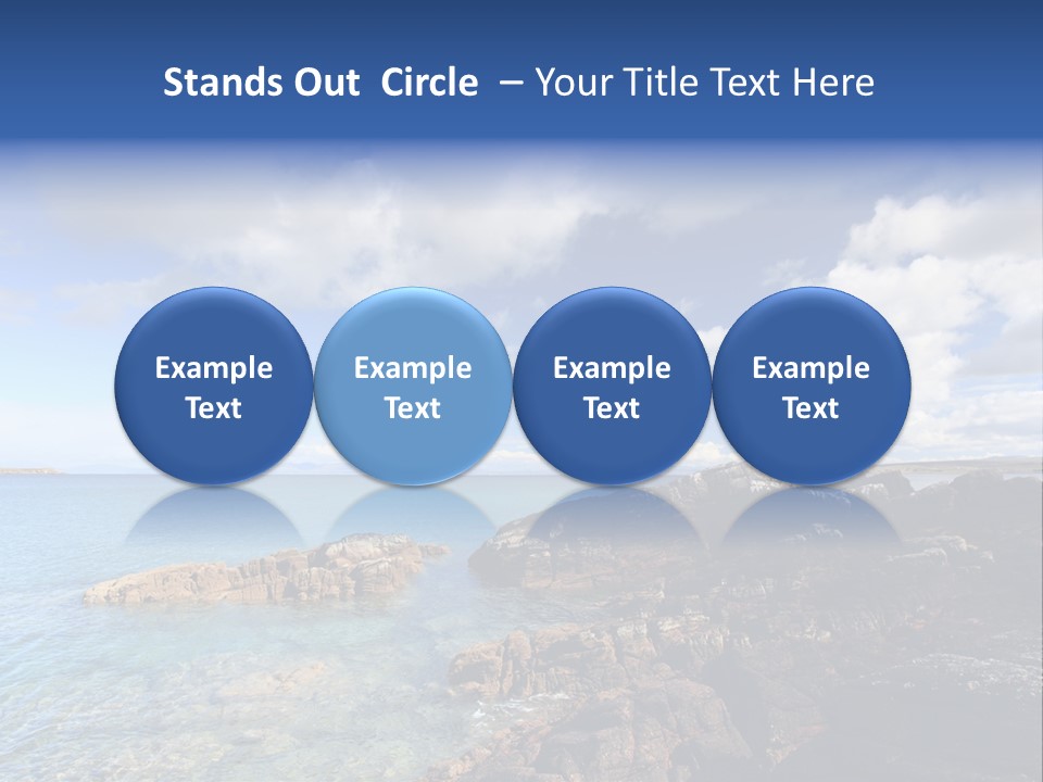 Clouds Vacation Blue PowerPoint Template