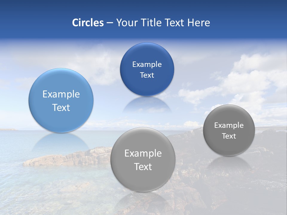 Clouds Vacation Blue PowerPoint Template