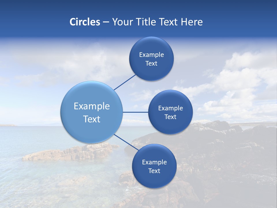 Clouds Vacation Blue PowerPoint Template