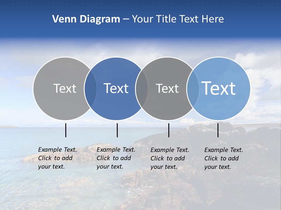 Clouds Vacation Blue PowerPoint Template