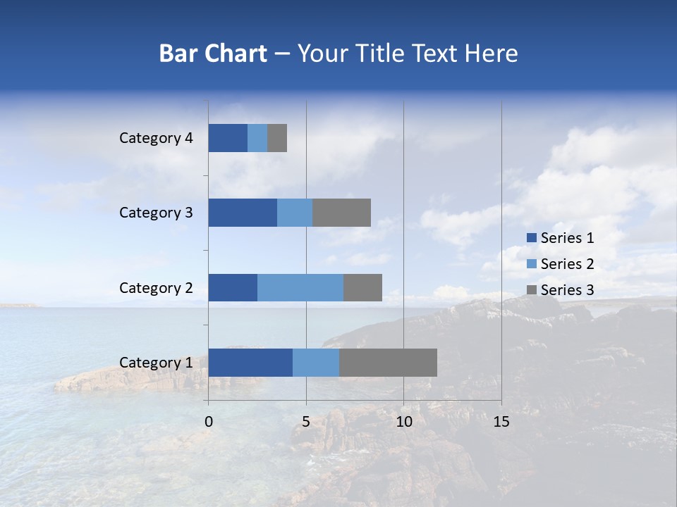 Clouds Vacation Blue PowerPoint Template
