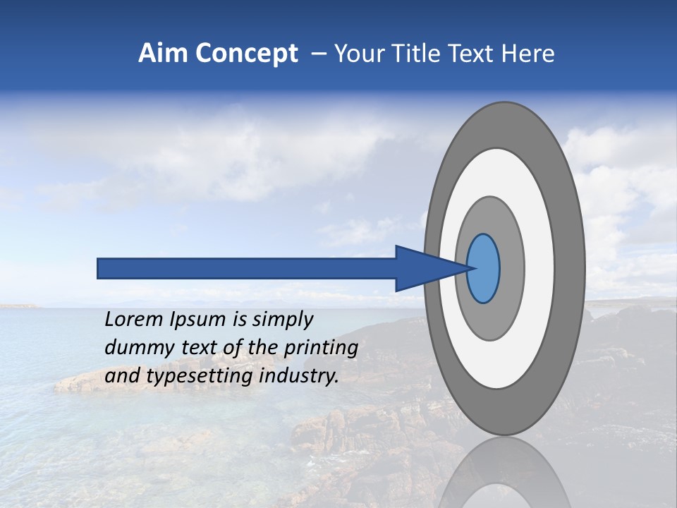 Clouds Vacation Blue PowerPoint Template