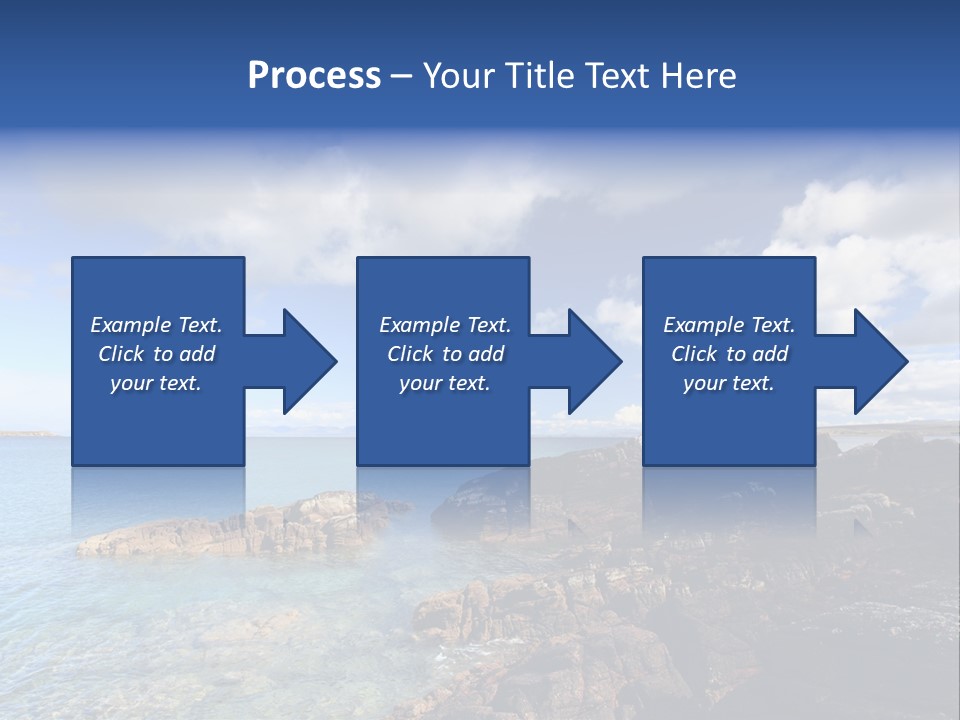 Clouds Vacation Blue PowerPoint Template