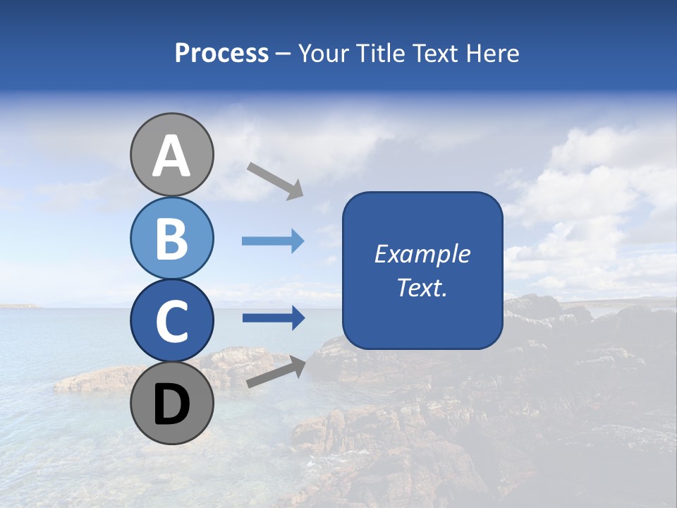 Clouds Vacation Blue PowerPoint Template