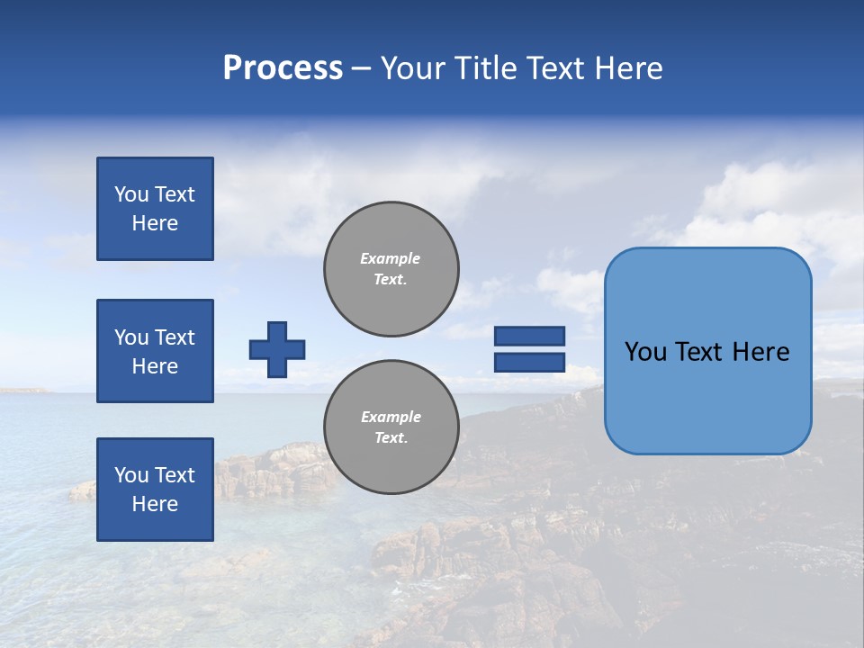 Clouds Vacation Blue PowerPoint Template