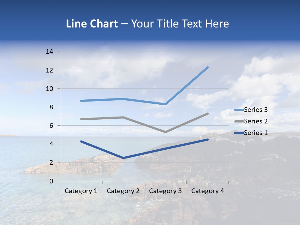 Clouds Vacation Blue PowerPoint Template