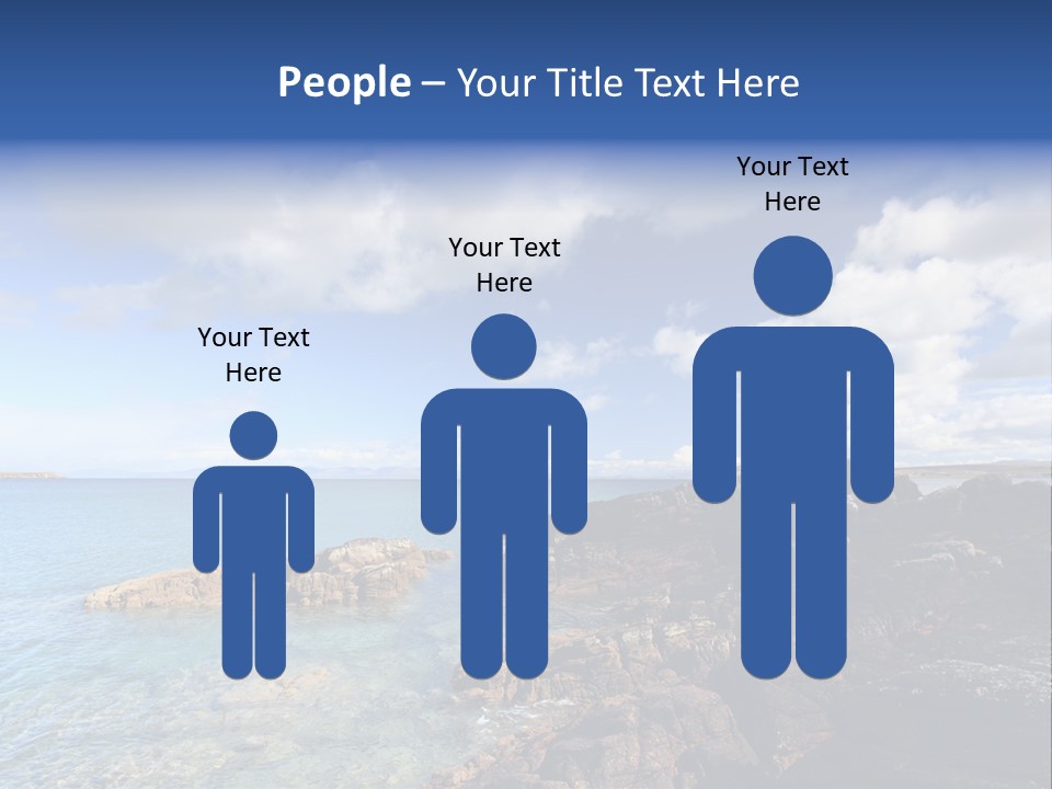 Clouds Vacation Blue PowerPoint Template