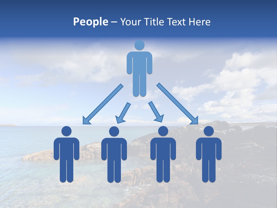 Clouds Vacation Blue PowerPoint Template