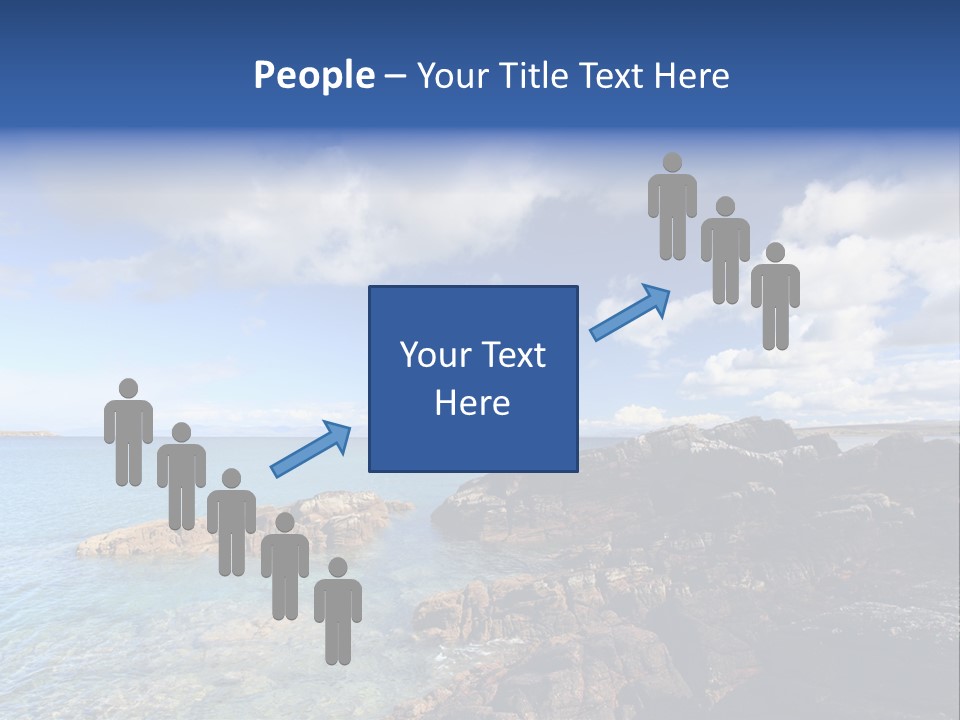 Clouds Vacation Blue PowerPoint Template