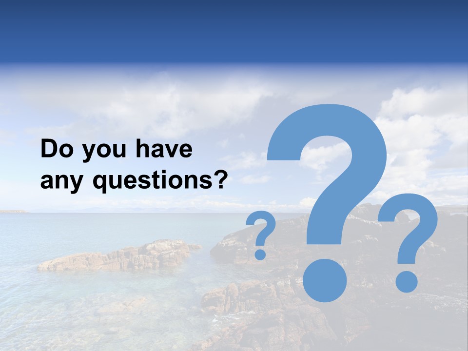 Clouds Vacation Blue PowerPoint Template