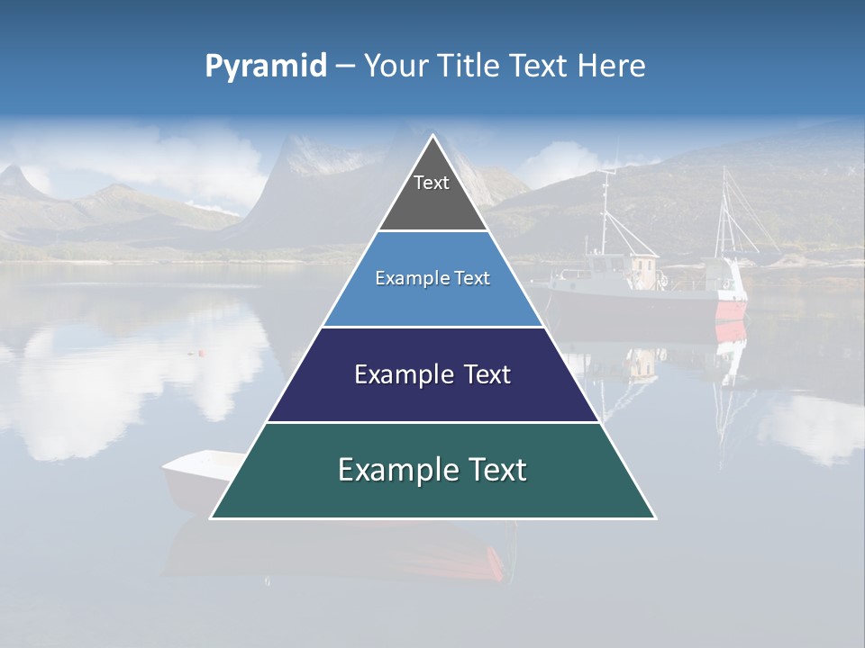 Two Boats In The Water With Mountains In The Background PowerPoint Template