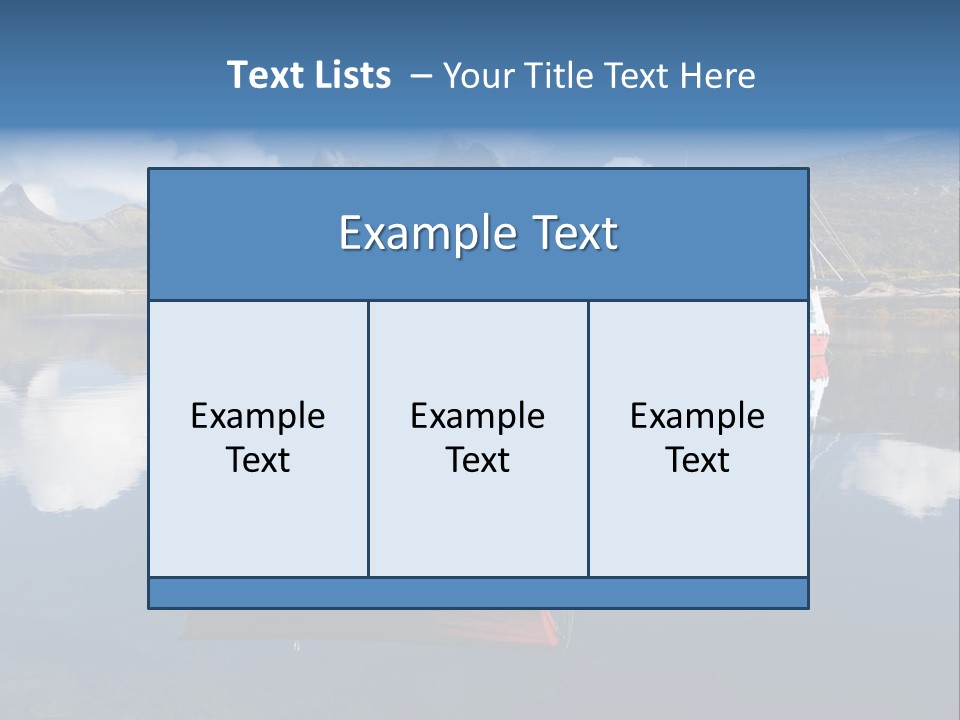 Two Boats In The Water With Mountains In The Background PowerPoint Template