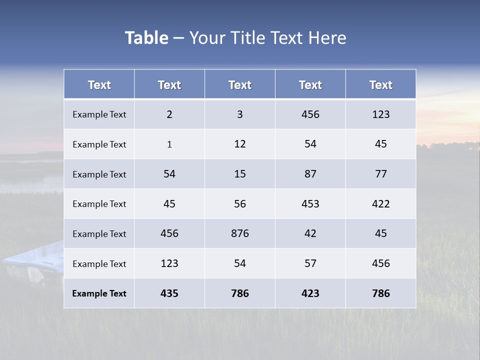 A Boat Sitting On Top Of A Lush Green Field PowerPoint Template