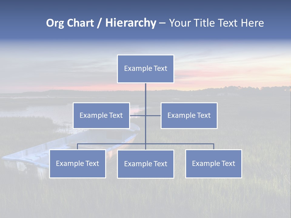 A Boat Sitting On Top Of A Lush Green Field PowerPoint Template