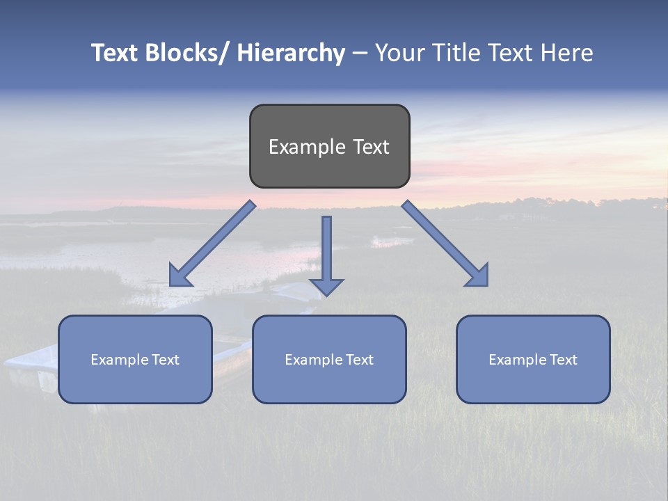 A Boat Sitting On Top Of A Lush Green Field PowerPoint Template