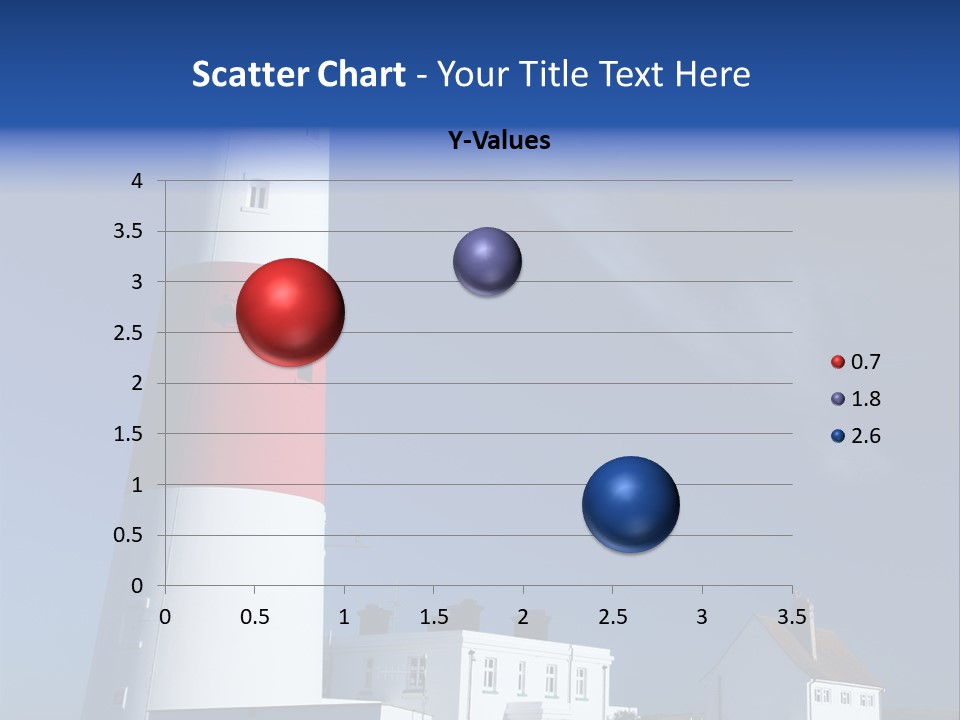 A Red And White Lighthouse With A Blue Sky In The Background PowerPoint Template