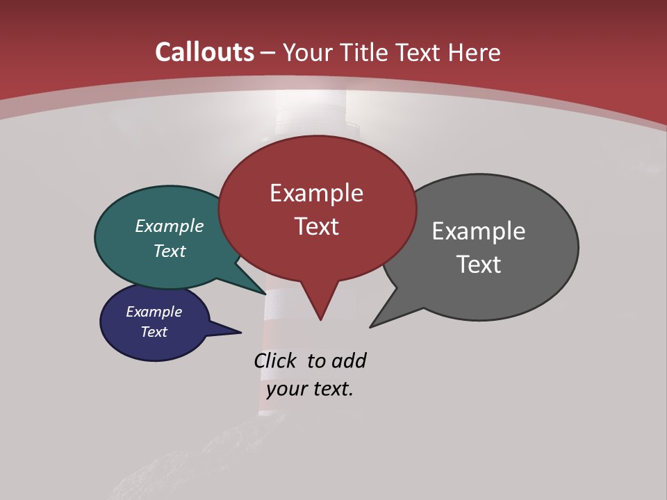 Travel Light Clouds PowerPoint Template