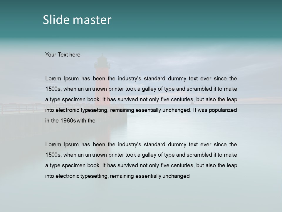 Sunset Cloud Landscape PowerPoint Template