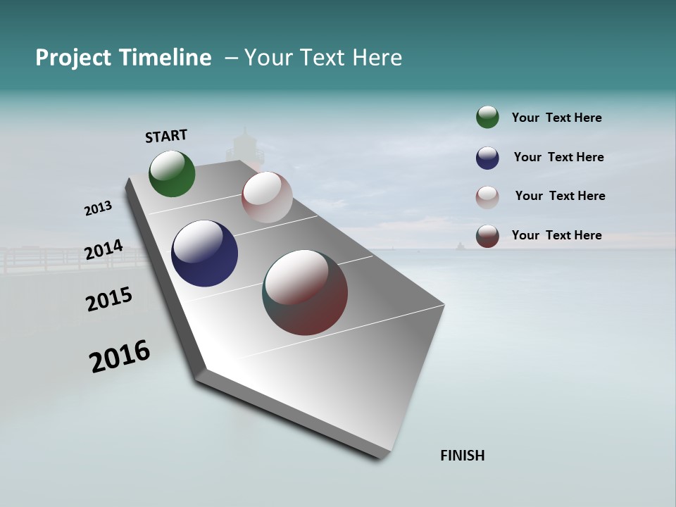 Sunset Cloud Landscape PowerPoint Template