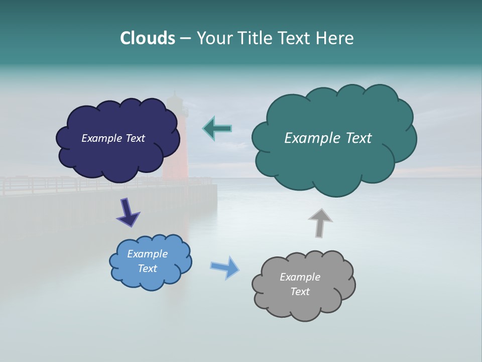 Sunset Cloud Landscape PowerPoint Template