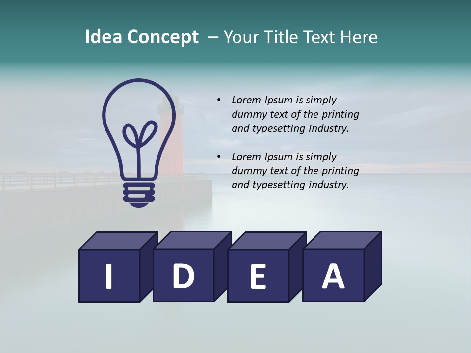 Sunset Cloud Landscape PowerPoint Template