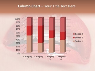 Closeup Model Coral PowerPoint Template