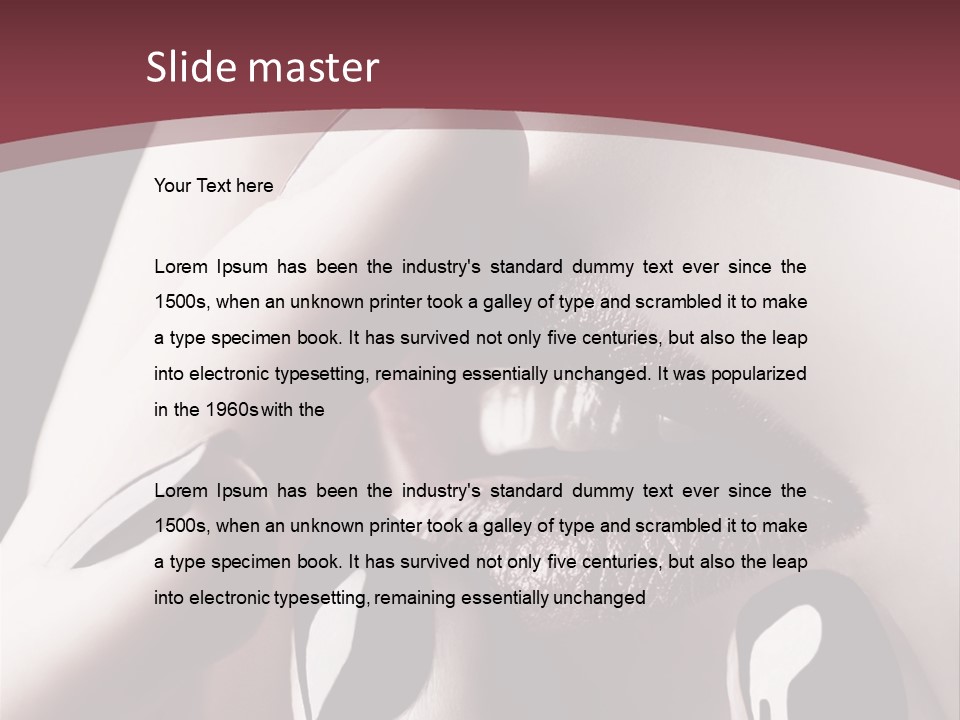 Fur Large Isolated PowerPoint Template