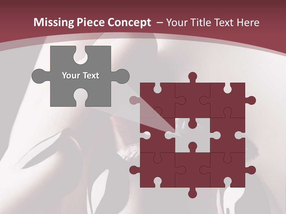 Fur Large Isolated PowerPoint Template