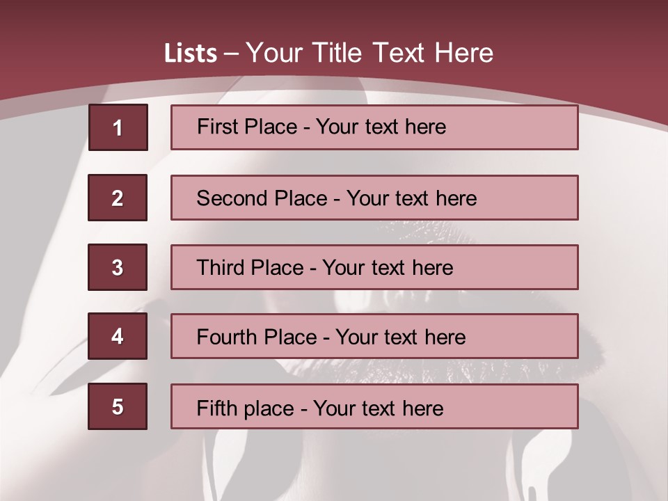 Fur Large Isolated PowerPoint Template