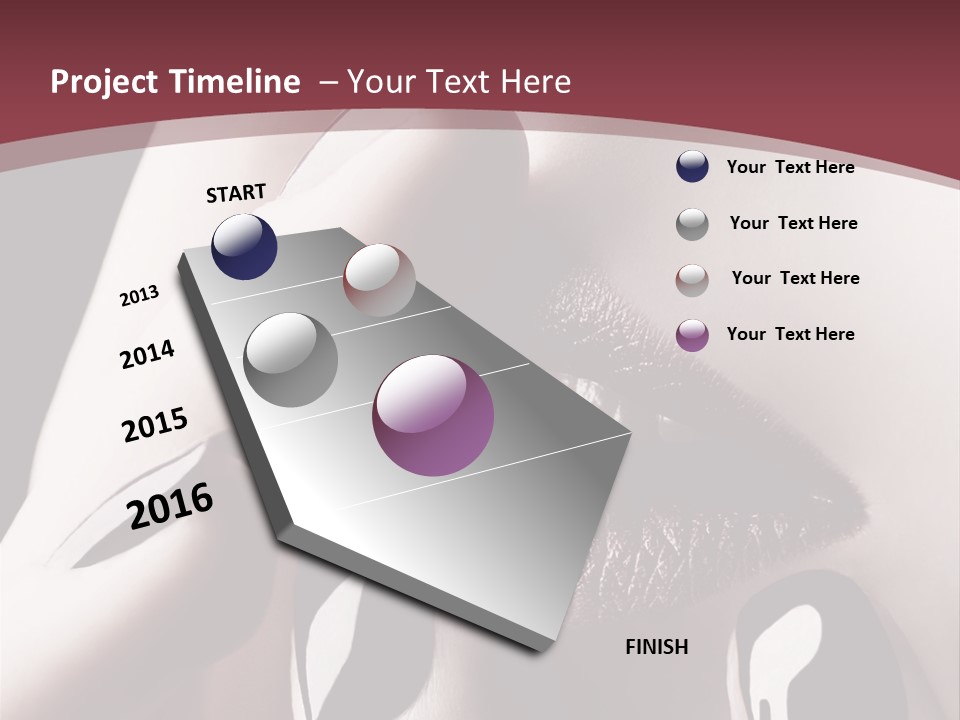 Fur Large Isolated PowerPoint Template
