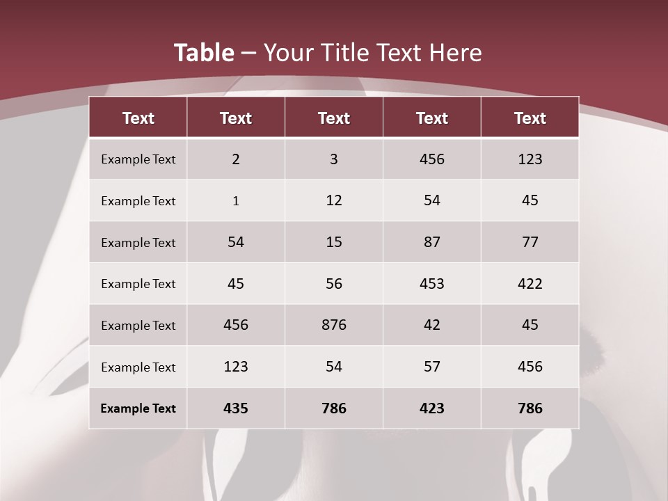 Fur Large Isolated PowerPoint Template