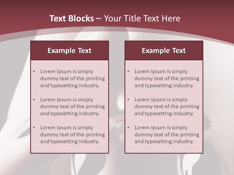 Fur Large Isolated PowerPoint Template