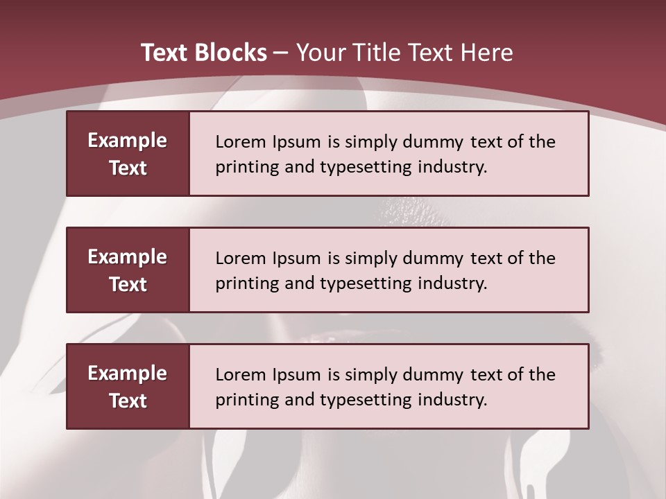 Fur Large Isolated PowerPoint Template