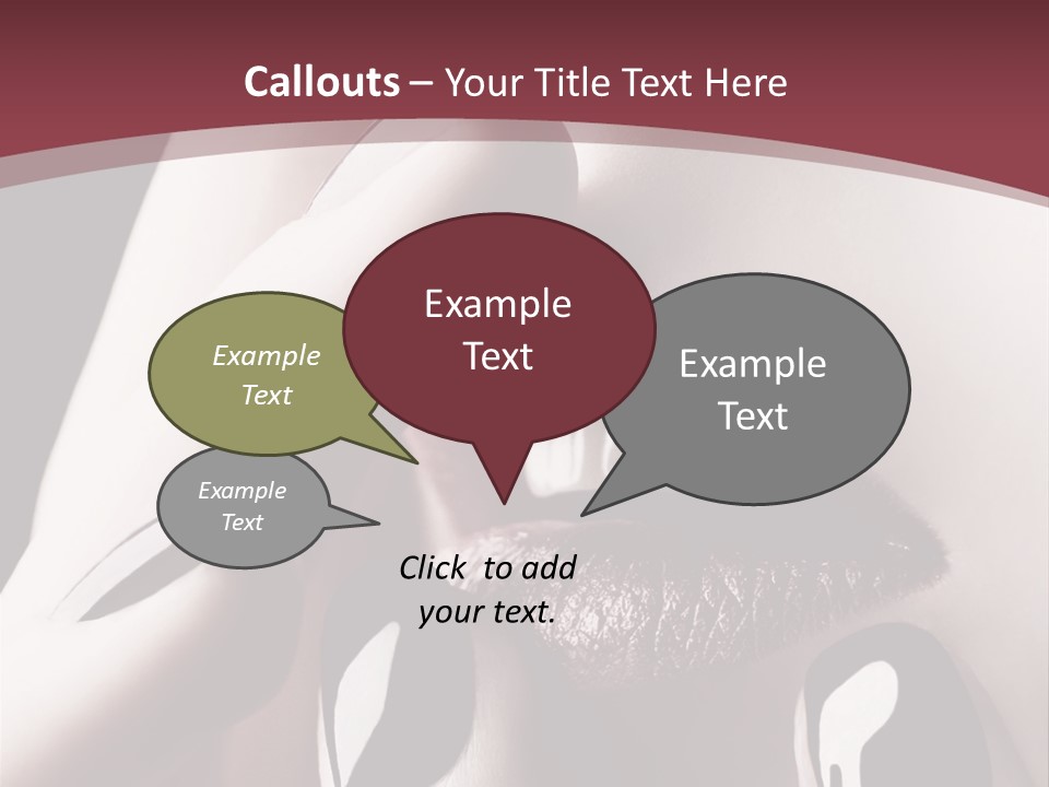 Fur Large Isolated PowerPoint Template