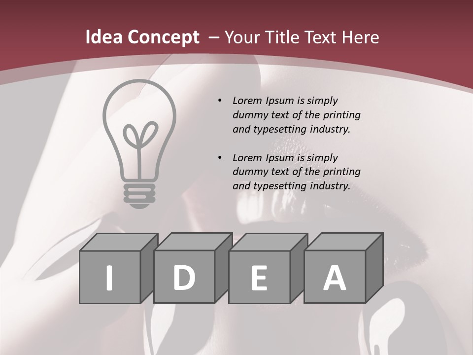 Fur Large Isolated PowerPoint Template