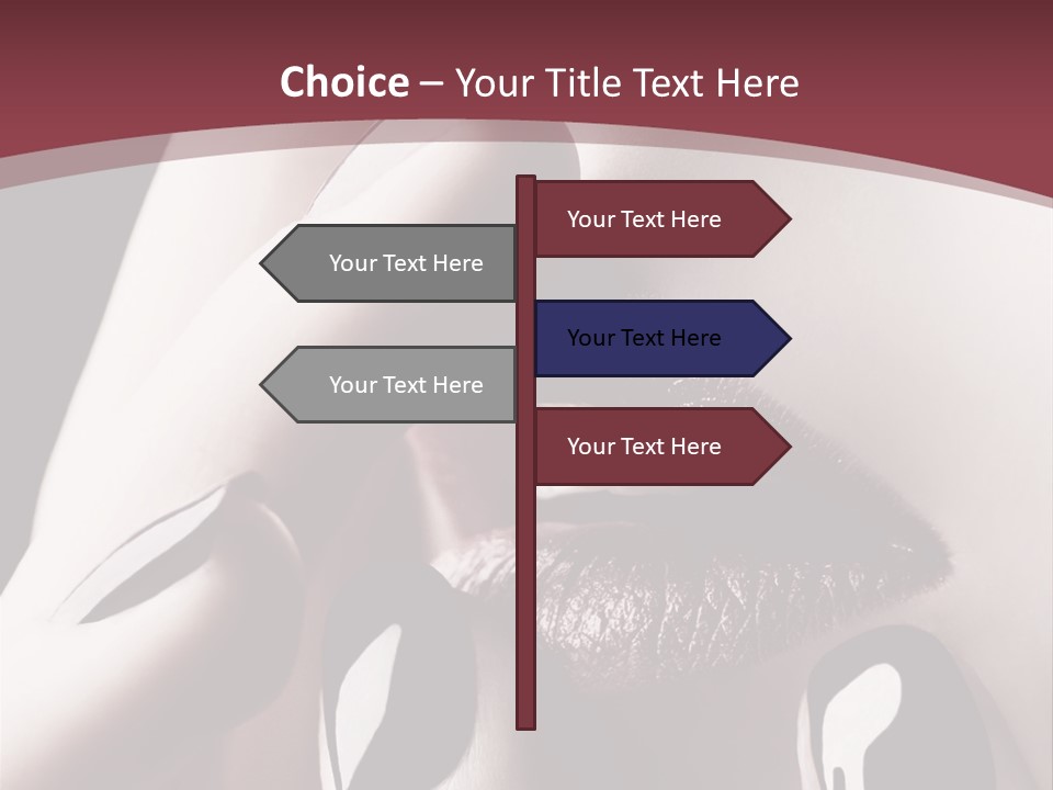 Fur Large Isolated PowerPoint Template