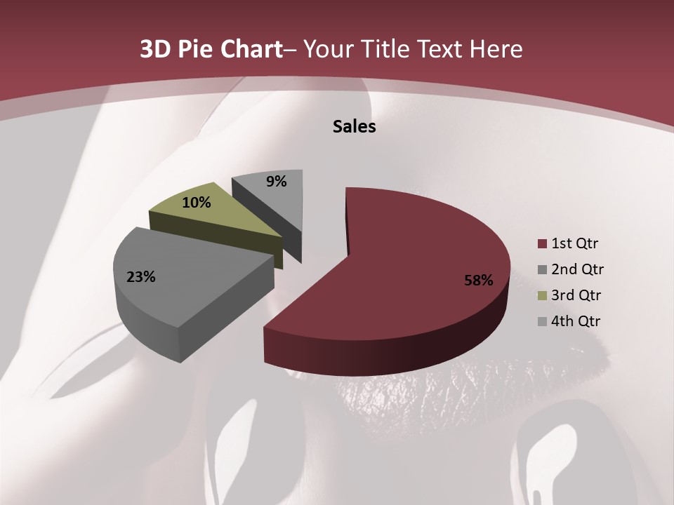 Fur Large Isolated PowerPoint Template