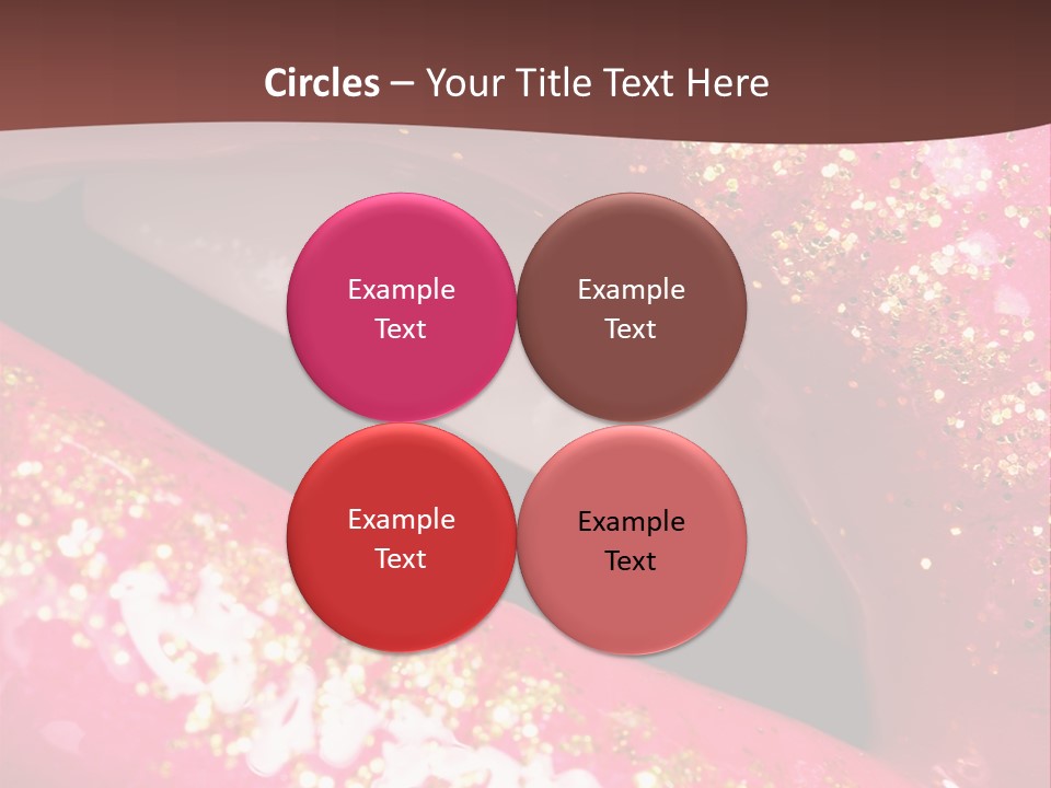 Closeup Lipgloss Mouth PowerPoint Template